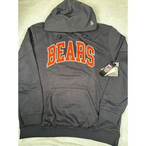 New Era Chicago Bears NFL Hoodie Navy Blue Orange Graphic Sweatshirt XXL NWT